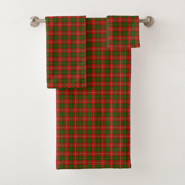 Hay tartan red kariert badhandtuch set (Insitu)