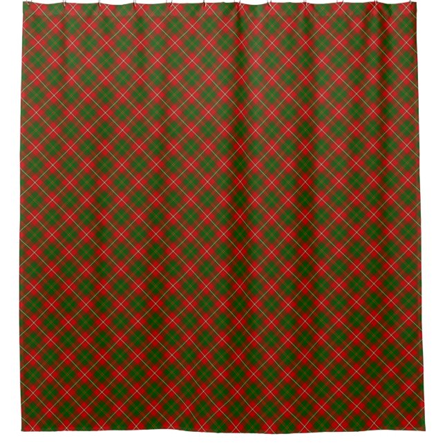 Hay tartan red kariert duschvorhang (Vorderseite)