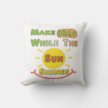 Hay, während die Sonne scheint