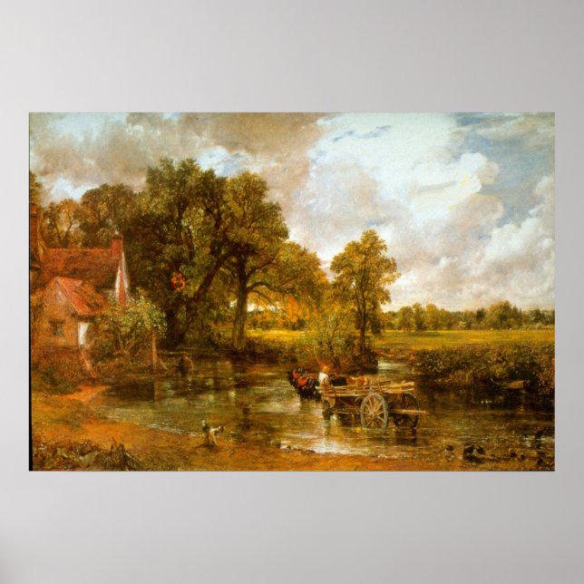 Hay Wain von John Constable Poster (Vorne)