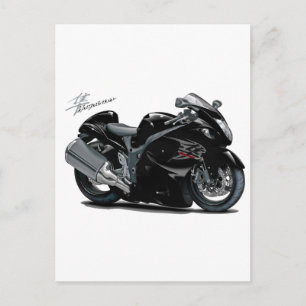 Hayabusa Black Bike Postkarte