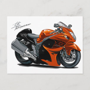 Hayabusa Orange Bike Postkarte