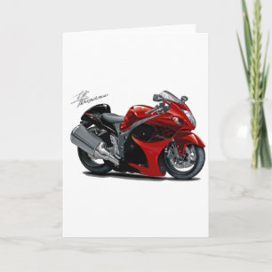 Hayabusa Red-Black Bike Karte