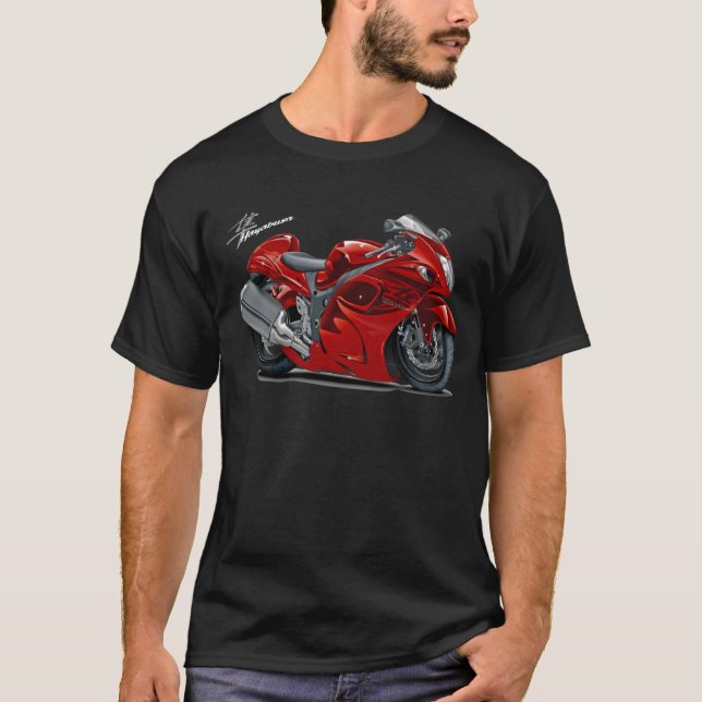 Hayabusa Rot-Fahrrad T-Shirt (Vorderseite)