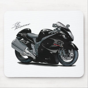 Hayabusa schwarzes Fahrrad Mousepad