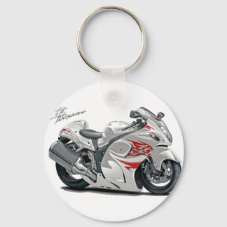 Hayabusa White-Red Bike Schlüsselanhänger