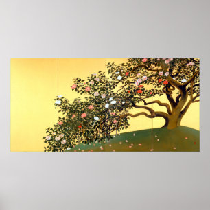 Hayami Gyoshū Camellia Blüten Poster