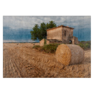 Haybale in der Provence Schneidebrett