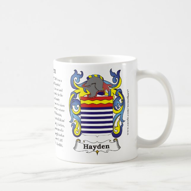 Hayden, der Ursprung, die Bedeutung und das Wappen Tasse (Rechts)
