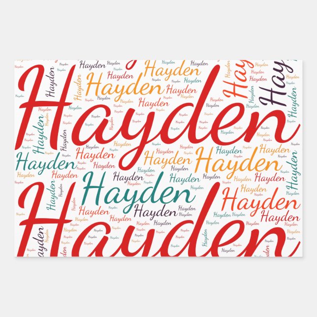 Hayden Geschenkpapier Set (Vorderseite)