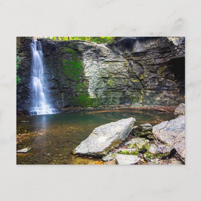 Hayden Run Falls, Columbus, Ohio Postkarte (Vorderseite)
