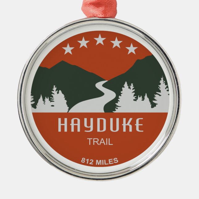 Hayduke Trail Ornament Aus Metall (Vorne)