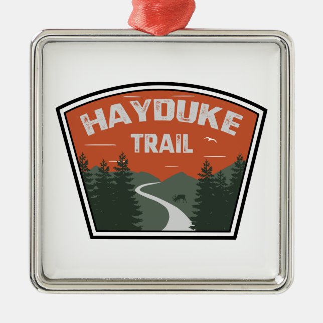 Hayduke Trail Ornament Aus Metall (Vorne)