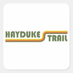 Hayduke Trail Quadratischer Aufkleber
