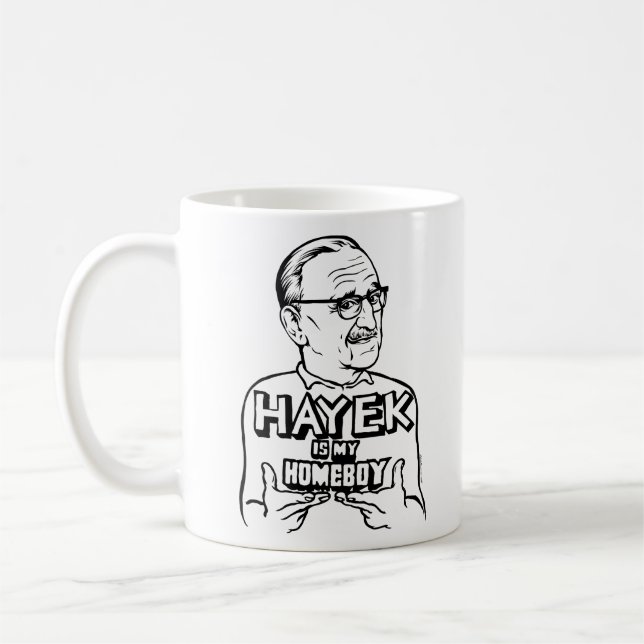 Hayek ist meine Homeboy-Tasse Tasse (Links)