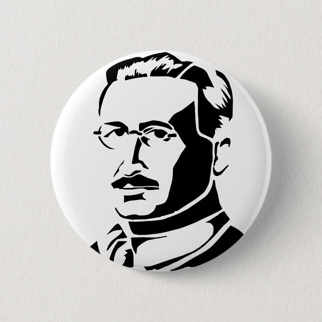 Hayek Knopf Button (Vorderseite)