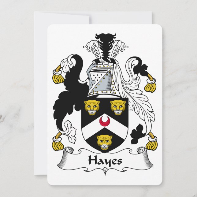 Hayes Familienwappen (Vorderseite)