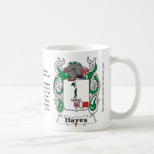 Hayes-Familienwappen auf amug Tasse