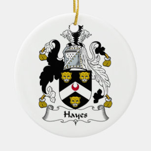 Hayes-Familienwappen Keramikornament