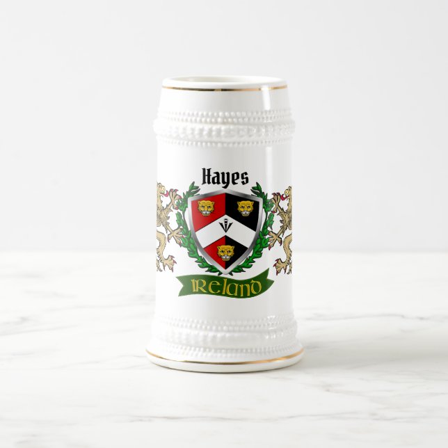 Hayes Irish Shield Beer Stein Bierglas (Mittel)