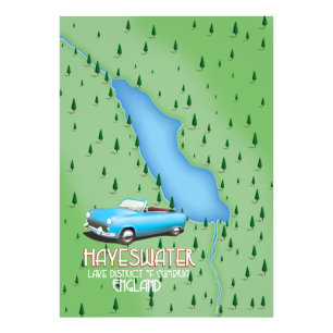 Hayeswater Lake District Reiseplakat Fotodruck