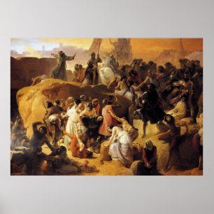 Hayez Fracesco-Crusaders Thirsting near Poster
