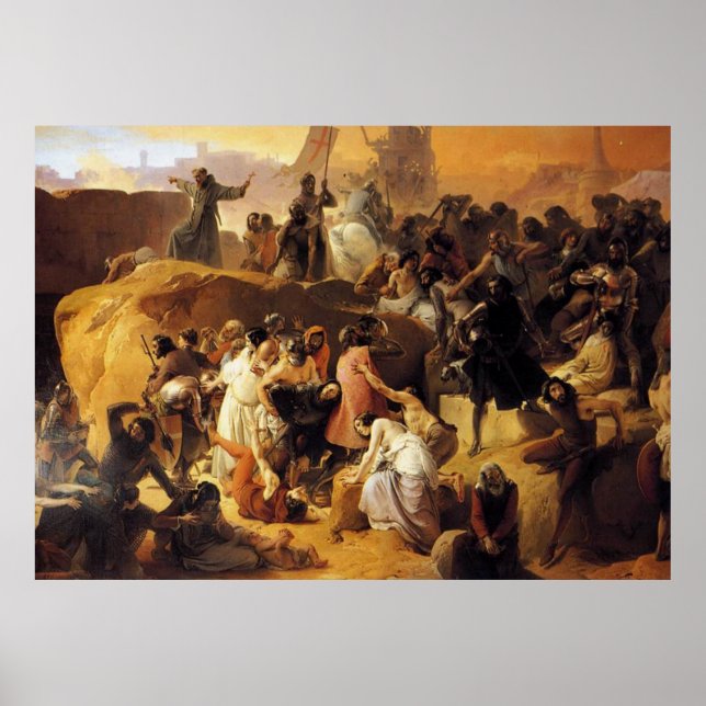 Hayez Fracesco-Crusaders Thirsting near Poster (Vorne)