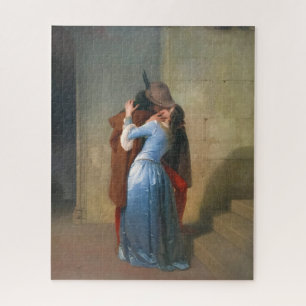 Hayez, The Kiss - Mittelalter Romantik Malerei Puzzle
