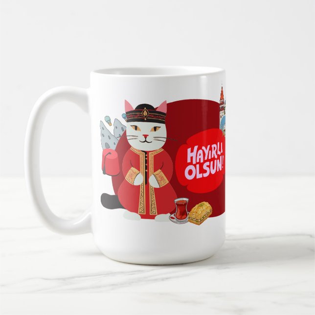 Hayırlı Olsun | Turkish Ottoman Culture Cats Kaffeetasse (Links)