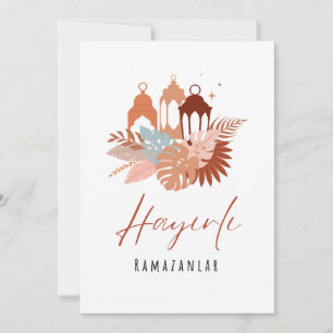 Hayırlı Ramazanlar Happy Ramazan Ramadan Card Einladung