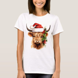 Hayland Cow Christmas: Einzigartige Weihnachtsdeko T-Shirt