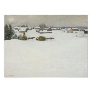 Haylast Pekka Halonen Winterlandschaft Poster