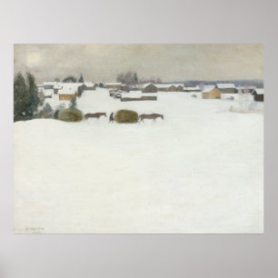 Haylast   Pekka Halonen Winterlandschaft Poster