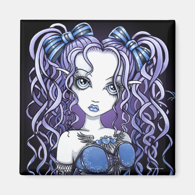 "Haylee" Gothic Couture Butterfly Fairy Magnet (Vorne)