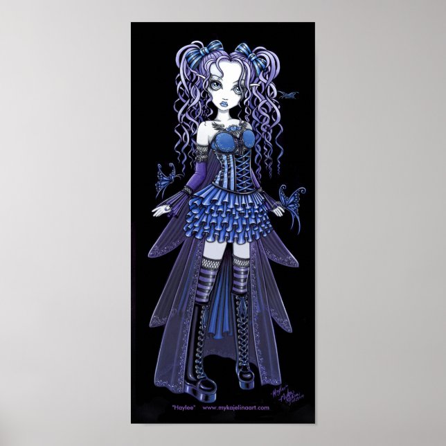 "Haylee" Lila Schmetterlingposter der Tattoo Butte Poster (Vorne)