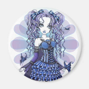 "Haylee" Lila Tattoo Butterfly Fairy Art Magnet