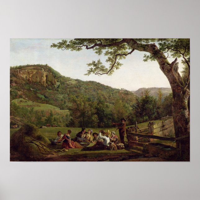 Haymaker, die vor Ort picken Poster (Vorne)