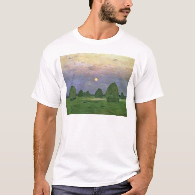Hayricks an der Dämmerung, 1899 T-Shirt (Vorderseite)