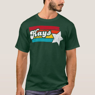 Hays Kansas Vintag Distressed Souvenir 2 T-Shirt