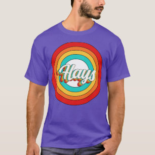 Hays Name Shirt Vintag Hays Circle