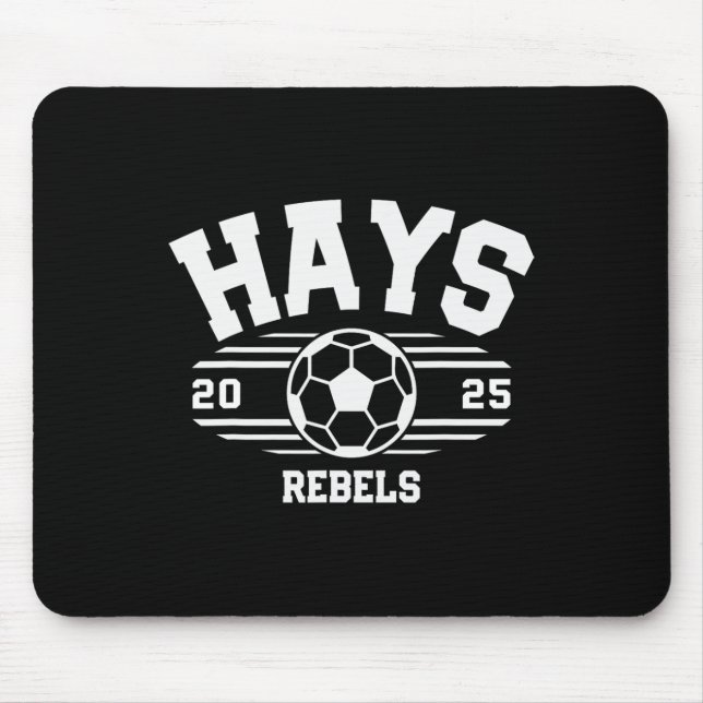 Hays Rebels Fußballrechnung 2025  Mousepad (Vorne)