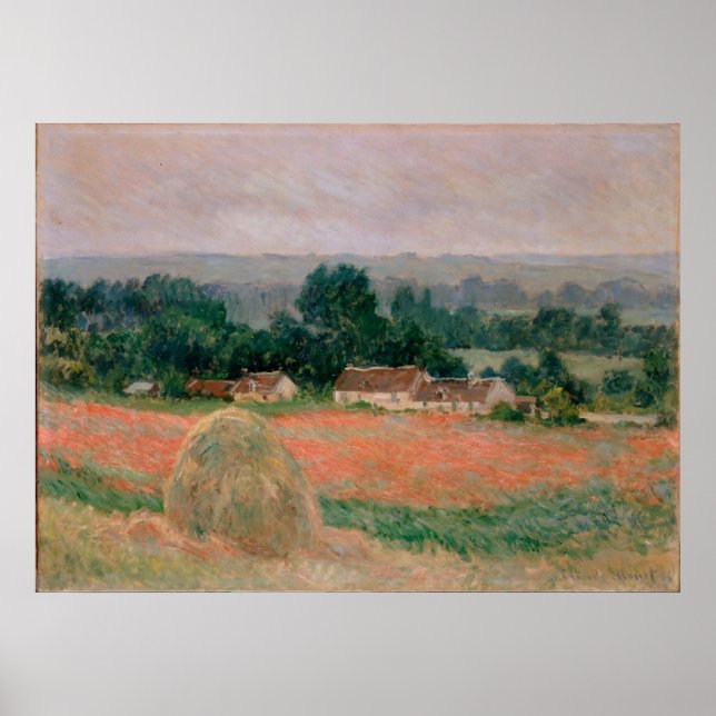 Haystack bei Giverny Poster (Vorne)