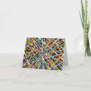 Haystack im schwarzen leeren Notecard Karte