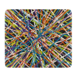 Haystack in Schwarz 6 x 7 Deko Glasschneidplatine Schneidebrett