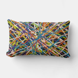 Haystack in schwarzer Baumwolle Lumbalwirbelkissen Lendenkissen