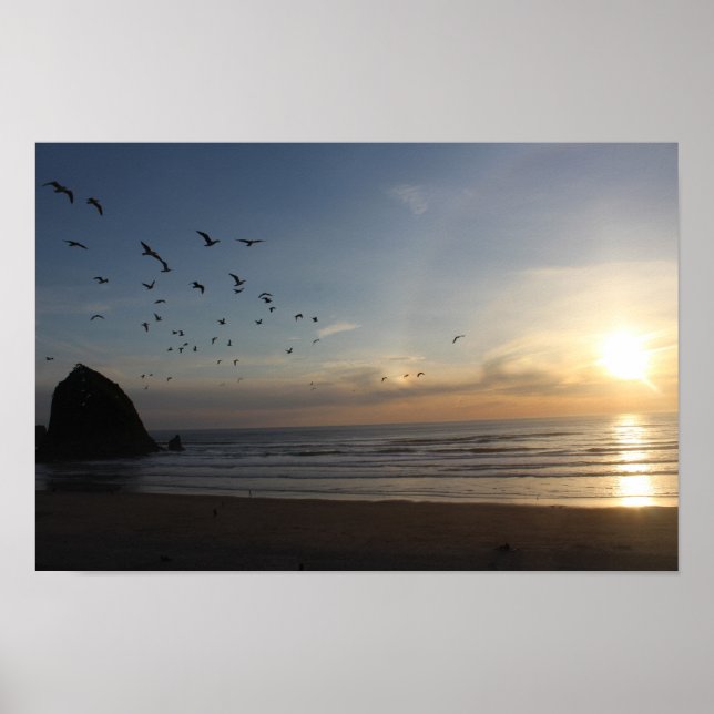 Haystack Rock, Cannon Beach Oregon Poster (Vorne)