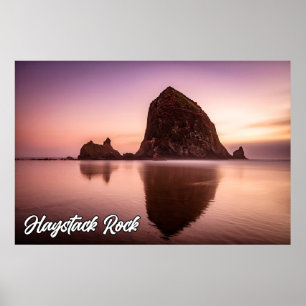 Haystack Rock, Küste von Oregon, USA Poster