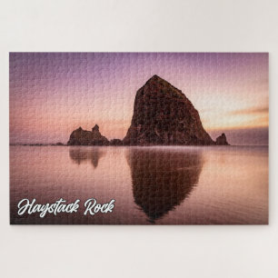 Haystack Rock, Küste von Oregon, USA Puzzle