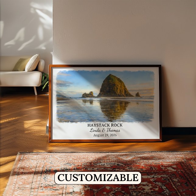 Haystack Rock Oregon Poster, Cannon Beach Benutzer Poster (Von Creator hochgeladen)