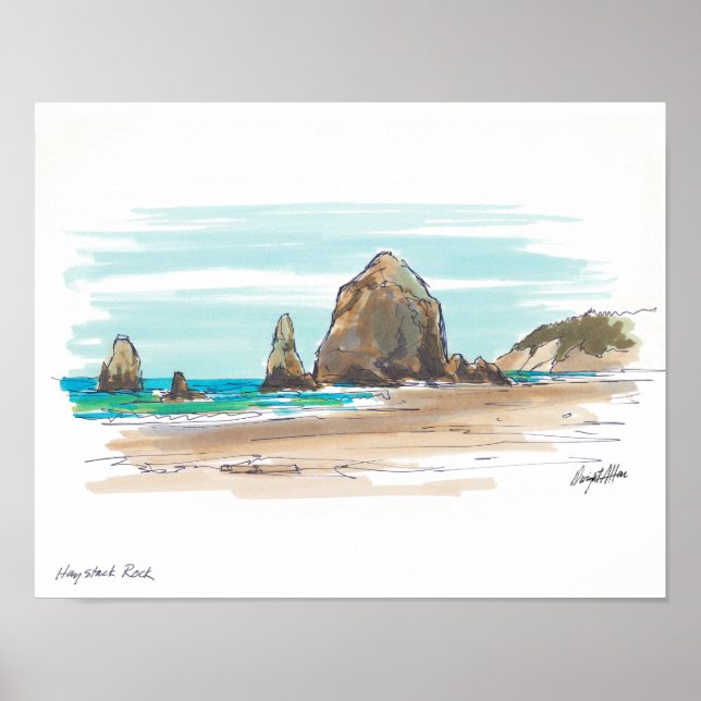 Haystack Rock Poster (Vorne)